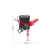 Compass 600 – schemat techniczny maszyny Ab/Adduction z wymiarami.