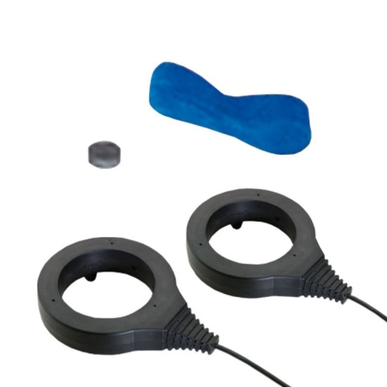 Aplikator płaski o średnicy 150 mm do MG WAVE z przewodem i czerwoną obwódką