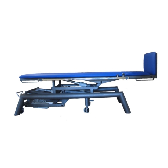 AZURYT I – stół pionizacyjny w pozycji spoczynkowej, złożony do minimalnej wysokości.