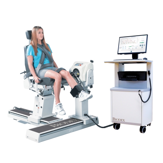 Biodex System 4 Pro – urządzenie do oceny i treningu izokinetycznego z modułem komputerowym.