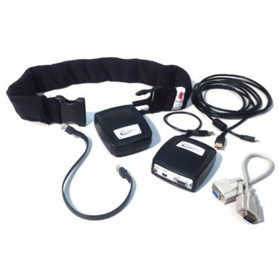 Biodex VibroTactile System – zestaw do biofeedbacku wibracyjnego z czujnikami i przewodami.