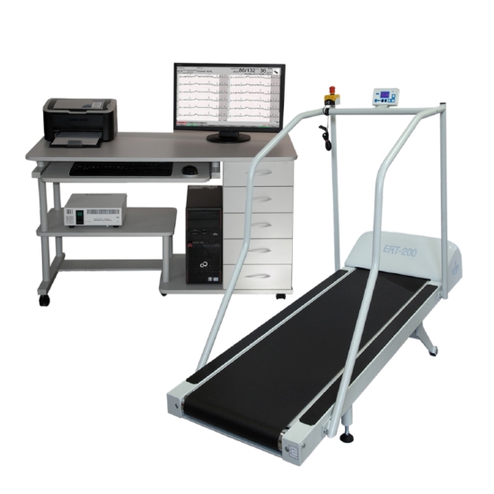 CARDIV – system do badań wysiłkowych z bieżnią, komputerem i oprogramowaniem EKG.