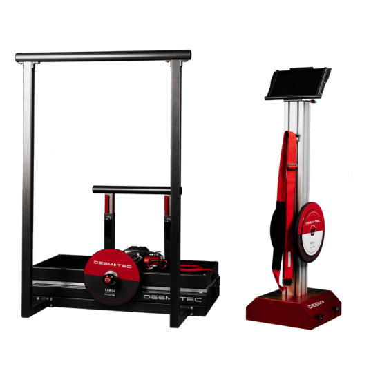 Desmotec D. Full Comfort – urządzenie do treningu ekscentrycznego z pełnym zestawem.