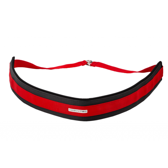Desmotec V.PLUS – pas treningowy w kolorze czarno-czerwonym.