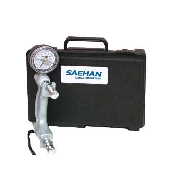 Dynamometr hydrauliczny – przyrząd do pomiaru siły chwytu dłoni, model z walizką transportową.