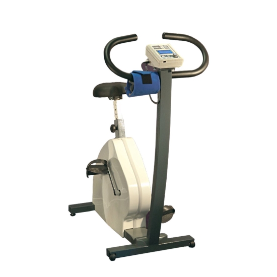 ERM-200 – cyklometr do rehabilitacji kardiologicznej, stacjonarny rower treningowy z panelem sterującym.
