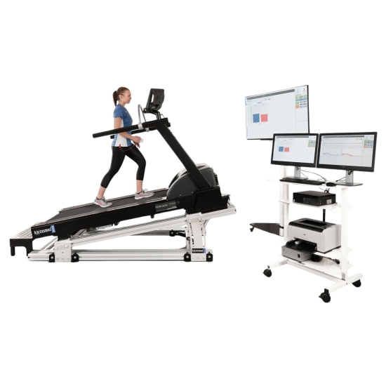 Gaitway 3D – bieżnia diagnostyczna i treningowa z systemem analizy ruchu, widok urządzenia w użyciu.