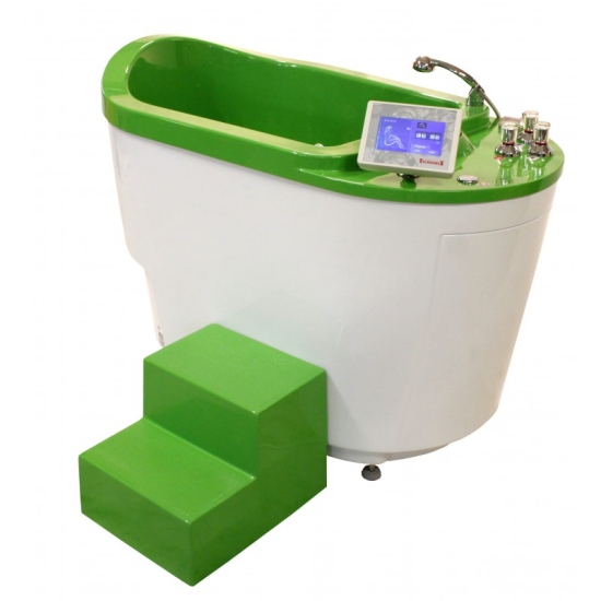 Kolumb – wanna do masażu wirowego kończyn dolnych i kręgosłupa z panelem sterującym.