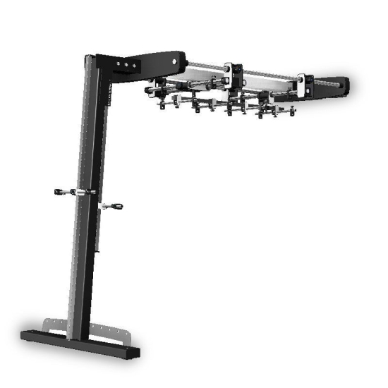 Levitas 3 – urządzenie do terapii w podwieszeniu, wersja ścienna, widok konstrukcji bocznej.