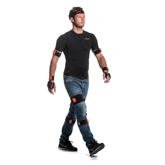 Movella Xsens – system inercyjny do analizy ruchu z czujnikami umieszczonymi na ciele.