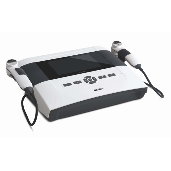 PhysioGo 200A – aparat do terapii ultradźwiękowej z dwiema głowicami zabiegowymi.