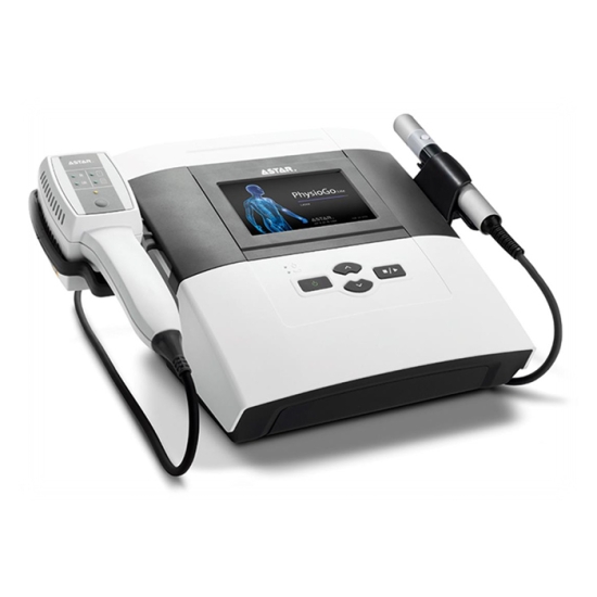 PhysioGo.Lite LASER – aparat do laseroterapii biostymulacyjnej z aplikatorami zabiegowymi.
