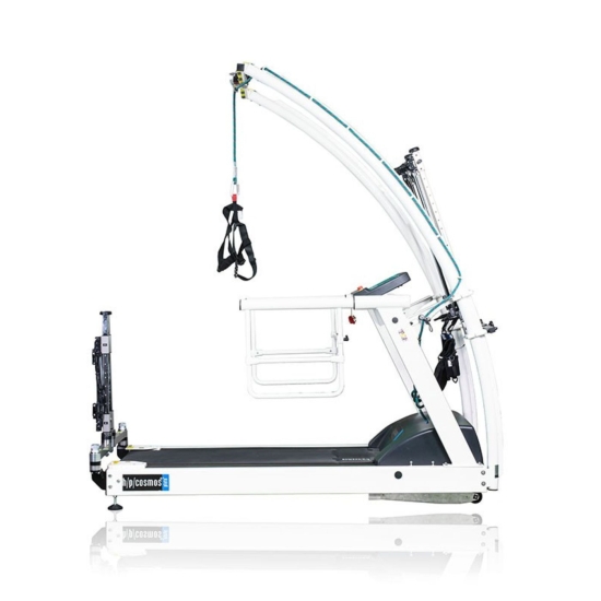 Pluto – bieżnia rehabilitacyjna z systemem asekuracyjnym i pasami.