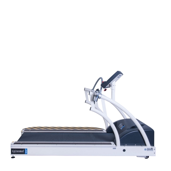 Quasar – bieżnia rehabilitacyjna, widok boczny z konsolą sterującą.