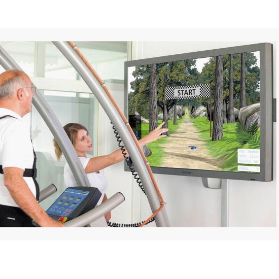 Rehawalk – trening chodu z motywacyjną wizualizacją drogi na ekranie.