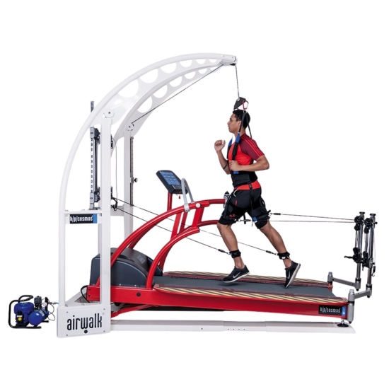 Robowalk – bieżnia z systemem cięgien do treningu chodu i reedukacji ruchu.