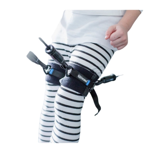 Robowalk – pasy i mocowania na nogi pacjenta, element systemu cięgien do rehabilitacji.