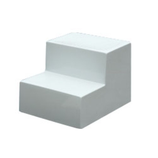 Stopień do wanny rehabilitacyjnej – biały, dwustopniowy.