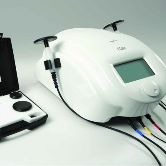 T-Care Power – profesjonalne urządzenie do terapii Tecar z elektrodami i ekranem.