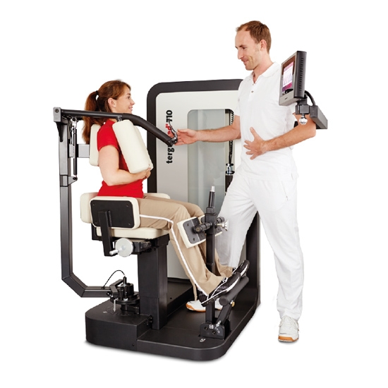 Tergumed® – urządzenie do rehabilitacji kręgosłupa, ćwiczenia z terapeutą.