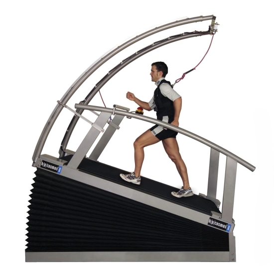 Venus – bieżnia rehabilitacyjna z systemem odciążenia pacjenta podczas chodu i biegu.