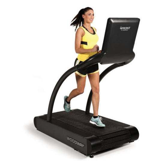 Woodway 4Front – profesjonalna bieżnia treningowa z ekranem i amortyzacją.