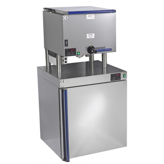 Zestaw Fango – mieszalnik z szafą termiczną do podgrzewania parafiny terapeutycznej.